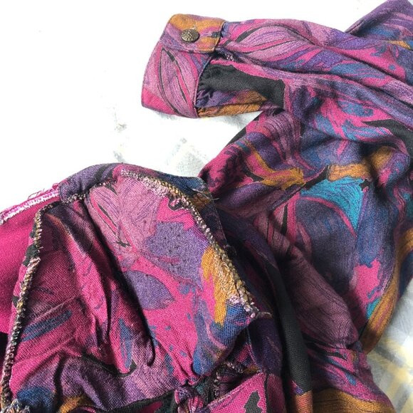 Vintage maxi long cottagecore meets grannycore dress with vest - Picture 11 of 16